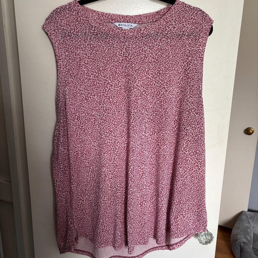 Athleta leopard print tank top